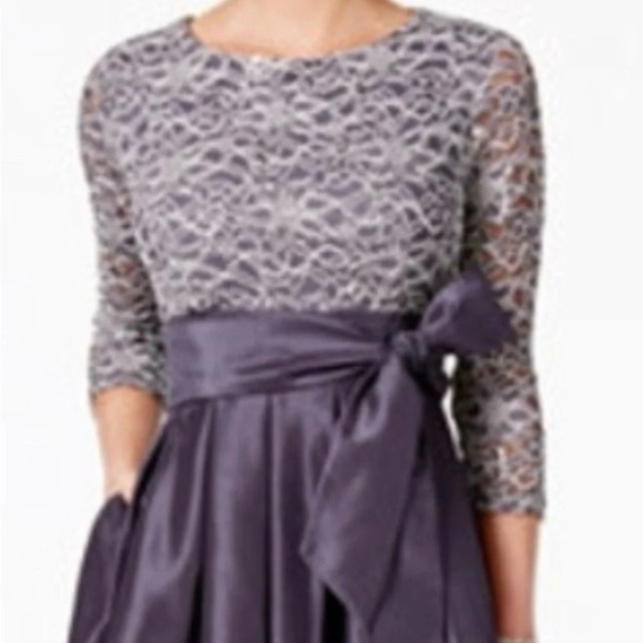 Jessica Howard / Sequined Lace a-Line Dress Size 14W - Picture 2 of 12